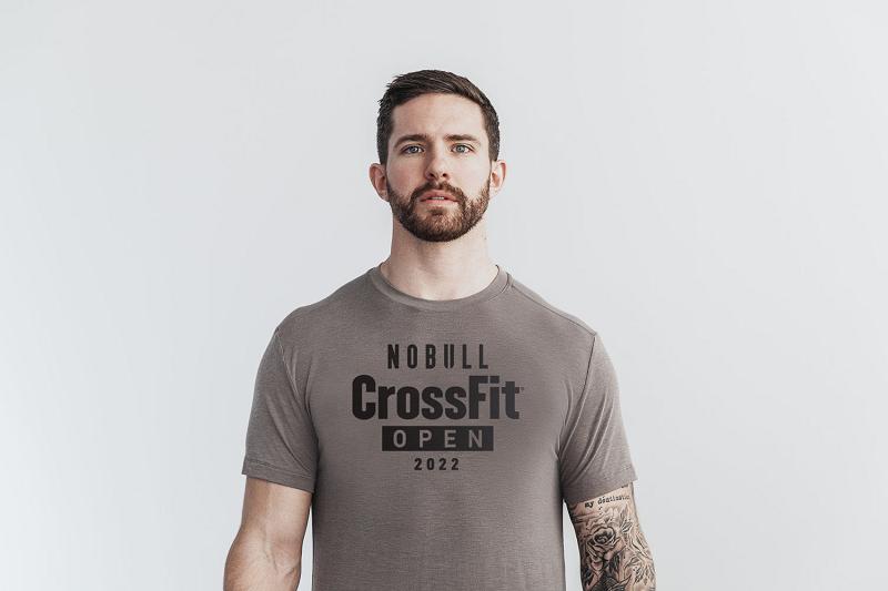 Men\'s Nobull Crossfit Open<Sup>®</Sup> 2022 Tee Tanks Grey | SG A2544H